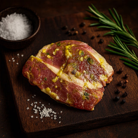 Lammhuft, Knoblauch-Marinade